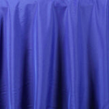 120" Royal Blue Polyester Round Tablecloth