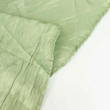 5 Pack | Sage Green Accordion Crinkle Taffeta Chair Sashes