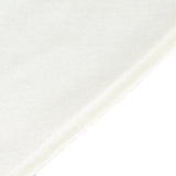 108inch Shimmer Pearl White Premium Scuba Round Tablecloth, Wrinkle Free Polyester Tablecloth