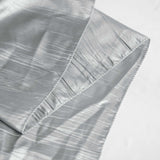 90x156inch Silver Accordion Crinkle Taffeta Rectangular Tablecloth