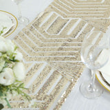 12x108inch Champagne Diamond Glitz Sequin Table Runner