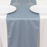 Premium Scuba Polyester 12x108inch Table Runner Dusty Blue - Wrinkle-Free Table Linen