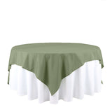 90"x90" Dusty Sage Green Square Polyester Table Overlay