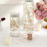 Pearl Vase Filler for Floating Candles, Table Centerpiece Decor - Rose Gold, 100ft