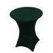 Hunter Emerald Green Highboy Spandex Cocktail Table Cover, Fitted Stretch Tablecloth