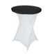 Black Spandex Cocktail Table Top Stretch Cover