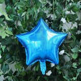 2 Pack | 16inch 4D Royal Blue Star Mylar Foil Helium or Air Balloons