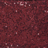 5 Pack | Burgundy 6inch x 15inch Sequin Spandex Chair Sashes, Stretch Fitted Chair Sashes#whtbkgd