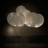 12 Pack Warm White Bullet LED Vase Lights with String | Waterproof Balloon Lantern Lights