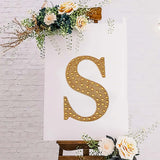 8inch Gold Decorative Rhinestone Alphabet Letter Stickers DIY Crafts - S