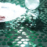 54inch x 4 Yards Hunter Emerald Green Big Payette Sequin Fabric Roll, Mesh Sequin Craft Fabric Bolt