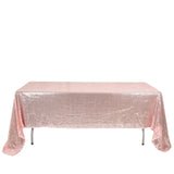 60"x126" Rose Gold Premium Sequin Rectangle Tablecloth