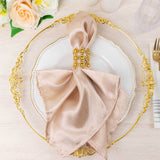 10 Pack Gold Sunflower Diamond Rhinestones Napkin Holders With Velcro, Elegant Wedding Napkin Rings