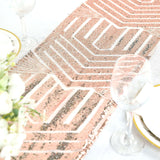 12x108inch Blush Rose Gold Diamond Glitz Sequin Table Runner