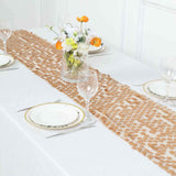 13x108inch Matte Champagne Big Payette Sequin Table Runner