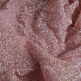 Blush / Rose Gold Metallic Shimmer Tinsel Spandex Cocktail Table Cover