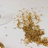 14400 Pcs Gold Acrylic Diamond Rhinestones Wedding Table Scatters, Faux Crystal Gems Vase Filler 3mm