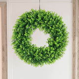 2 Pack | 21inch Green Artificial Lifelike Eucalyptus Leaf Spring Wreaths