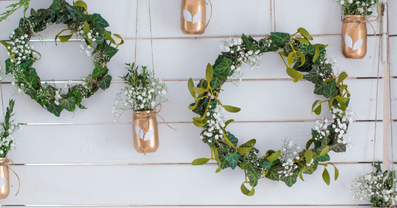 spring door decoration