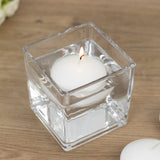 12 Pack 3inch White Floating Candles, Unscented Dripless Wax Discs for Centerpieces