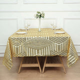 72inch Square Gold Diamond Glitz Sequin Table Overlay Topper