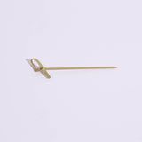 100 Pack | 3.5inches Eco Friendly Knotted Bamboo Skewers, Cocktail Picks