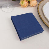 50 Pack Navy Blue Soft 2-Ply Disposable Cocktail Napkins, Paper Beverage Napkins 18 GSM - 5inch