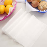 50 Pack | 9inch x 10inch White Eco Friendly Rectangle Wax Paper Food Wrappers