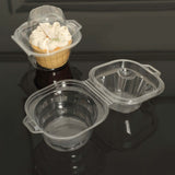 25 Pack | 4inch Clear Disposable Single Cupcake Holder Containers