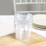 25 Pack | 9oz Crystal Clear Disposable Cocktail Glasses With Rounded Rims