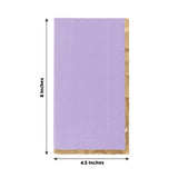 50 Pack Lavender Lilac Soft 2 Ply Disposable Party Napkins with Gold Foil