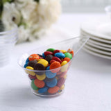 24 Pack | 3oz Clear Mini Disposable Teardrop Dessert Cups