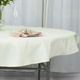 70" Ivory Premium Polyester Round Tablecloth - 220GSM