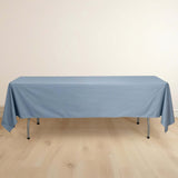 60"x102" Dusty Blue Premium Scuba Wrinkle Free Rectangular Tablecloth, Scuba Polyester Tablecloth