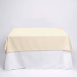 Beige Polyester Square Tablecloth 54"x54"