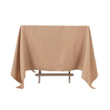 70"x70" Nude Premium Polyester Square Tablecloth - 220GSM