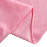 70" Pink Premium Scuba Wrinkle Free Square Table Overlay, Scuba Polyester Table Topper