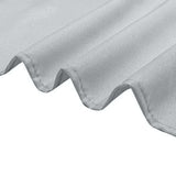 132Inch Silver Seamless Polyester Round Tablecloth