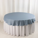 Dusty Blue Polyester Square Tablecloth 90x90 Inch