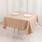 54"x54" Nude Premium Polyester Square Tablecloth - 220GSM