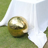 20inch Gold Stainless Steel Shiny Mirror Gazing Ball, Reflective Hollow Garden Globe Sphere