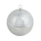 4 Pack | 8inches Silver Foam Disco Mirror Ball With Hanging Ring, Holiday Party Decor