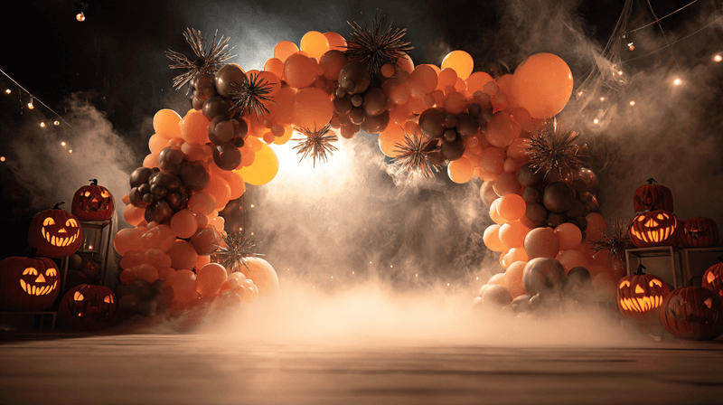 Starbust Halloween Balloon Arches