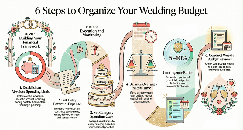 6 Steps to Organize your Wedding Budget