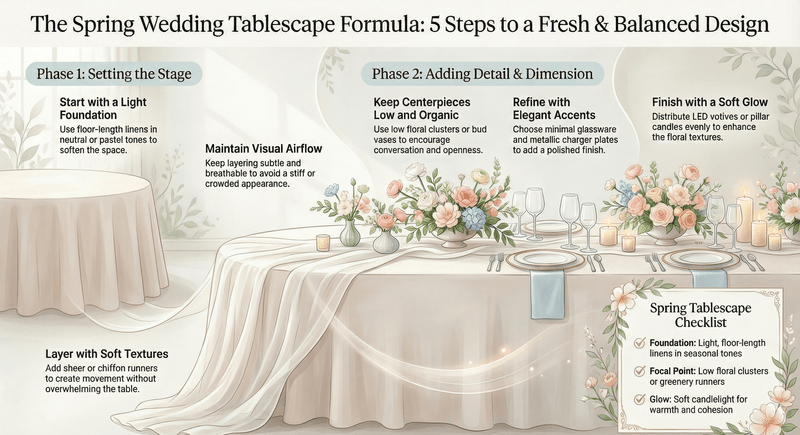 Steps on Spring Wedding Decor