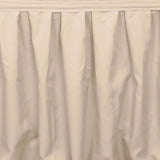 21ft Nude Pleated Polyester Table Skirt, Banquet Folding Table Skirt#whtbkgd