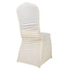 Ivory Rouge Stretch Spandex Fitted Banquet Slip On Chair Cover