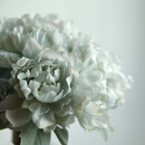 11inch Silver Blue Real Touch Artificial Silk Peonies Flower Bouquet