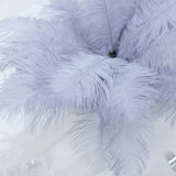 12 Pack | 13-15inch Dusty Blue Natural Plume Real Ostrich Feathers, DIY Centerpiece Fillers