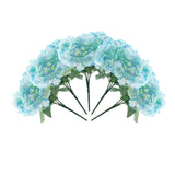 5 Bushes | Baby Blue Artificial Silk Hydrangea Flower Bouquets